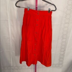 Sim & Sam Vibrant Orange Skirt